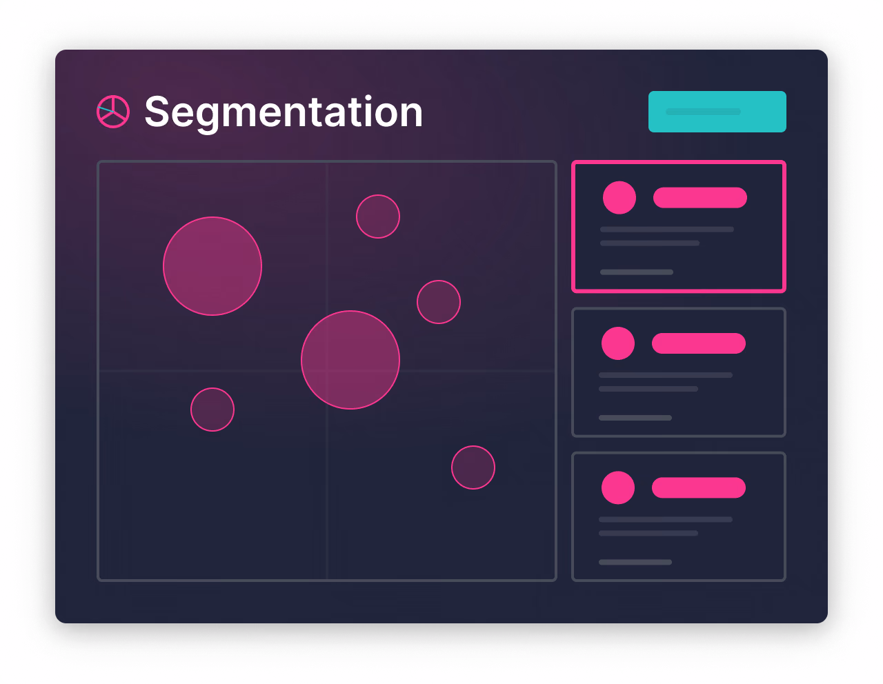 Capture de la plateforme IQVentis, module Segmentation